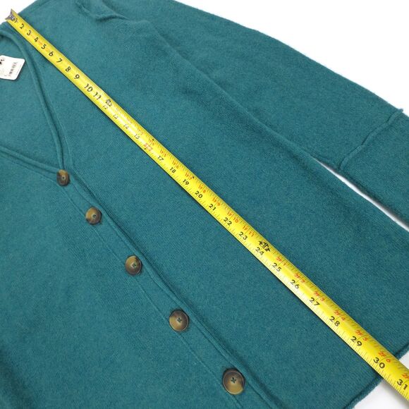 NWT Free People School Boy Cashmere Cardigan Sweater Minimal Preppy Lagenlook - Picture 3 of 7